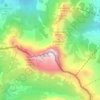 Carte topographique Creta di Aip / Trogkofel, altitude, relief