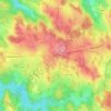 Carte topographique Lachaud, altitude, relief