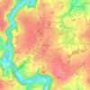 Carte topographique Les Chanteries, altitude, relief