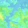Carte topographique Le Port Niscop, altitude, relief