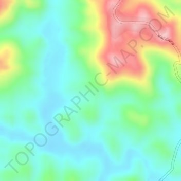 Carte topographique Algie, altitude, relief
