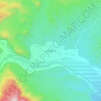Carte topographique Jacipunco, altitude, relief