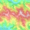 Carte topographique Mussoorie, altitude, relief