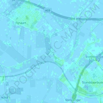 Carte topographique Barlaque, altitude, relief