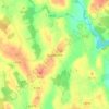 Carte topographique Gusserane, altitude, relief