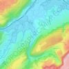 Carte topographique Cornabey, altitude, relief
