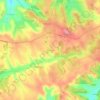 Carte topographique Mourgues, altitude, relief