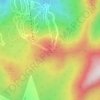 Carte topographique Loon Mountain, altitude, relief