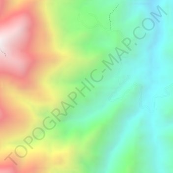 Carte topographique La Aguada, altitude, relief