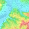 Carte topographique Lacépède, altitude, relief