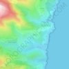 Carte topographique Partine, altitude, relief