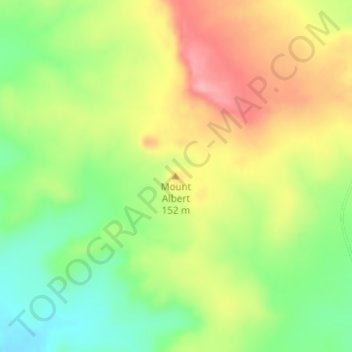 Carte topographique Mount Albert, altitude, relief