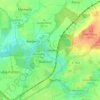 Carte topographique Cradefeld, altitude, relief