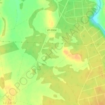 Carte topographique Marzal, altitude, relief