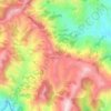 Carte topographique Puranogaun Dapcha, altitude, relief