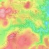 Carte topographique Arcelet, altitude, relief