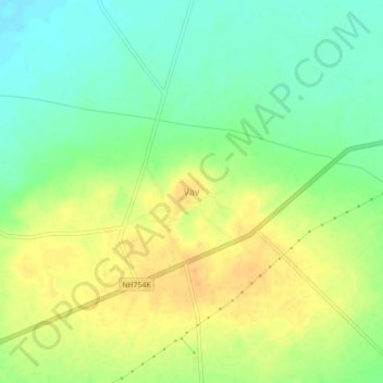 Carte topographique Vav, altitude, relief