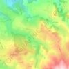 Carte topographique Les Escots, altitude, relief