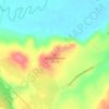 Carte topographique King Mountain, altitude, relief