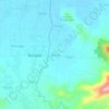 Carte topographique Belang, altitude, relief