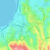 Carte topographique Wanea, altitude, relief