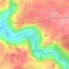 Carte topographique Roussat, altitude, relief
