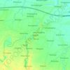 Carte topographique Bodeh, altitude, relief