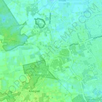 Carte topographique Zandoerle, altitude, relief