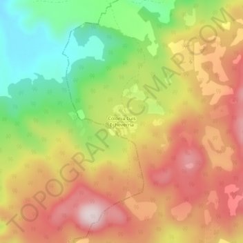 Carte topographique Colonia Luis Echeverría, altitude, relief