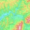 Carte topographique Sillein, altitude, relief