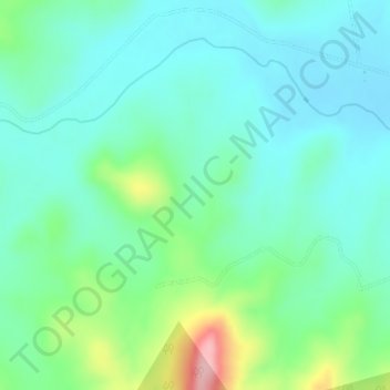 Carte topographique Buaraba, altitude, relief