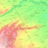Carte topographique Gwalior, altitude, relief