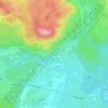 Carte topographique Les Cazals, altitude, relief