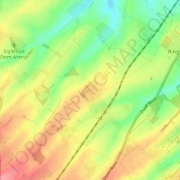 Carte topographique Martin, altitude, relief