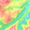 Carte topographique Moure, altitude, relief