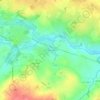 Carte topographique Les Roches Neulons, altitude, relief
