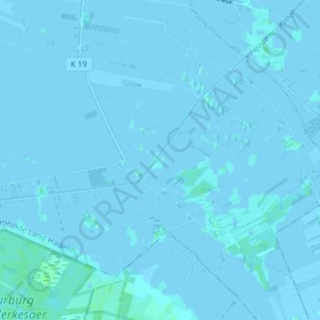 Carte topographique Süderende, altitude, relief