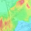 Carte topographique Le Cros de Palus, altitude, relief