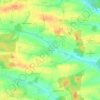 Carte topographique Biberbach, altitude, relief