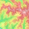 Carte topographique Les Grises, altitude, relief