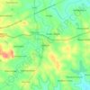 Carte topographique Hunsur, altitude, relief