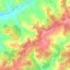 Carte topographique Vérine, altitude, relief