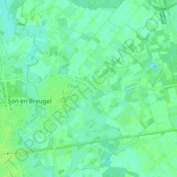 Carte topographique Eind, altitude, relief