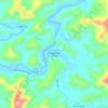 Carte topographique Bananal de Baixo, altitude, relief