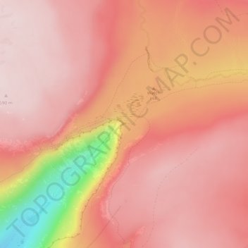 Carte topographique High Cup Nick, altitude, relief