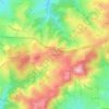 Carte topographique Les Baudots, altitude, relief