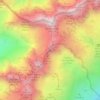 Carte topographique Aiguilles Crochues/Sommet S, altitude, relief