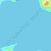 Carte topographique Baie des Russes, altitude, relief