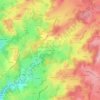 Carte topographique Les Clauzets, altitude, relief