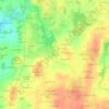 Carte topographique La Chevrais, altitude, relief